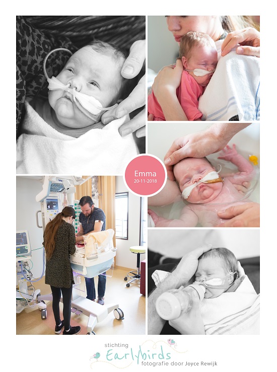 Emma prematuur geboren met 24 weken, vroeggeboorte, flesvoeding, couveuse, sonde, buidelen