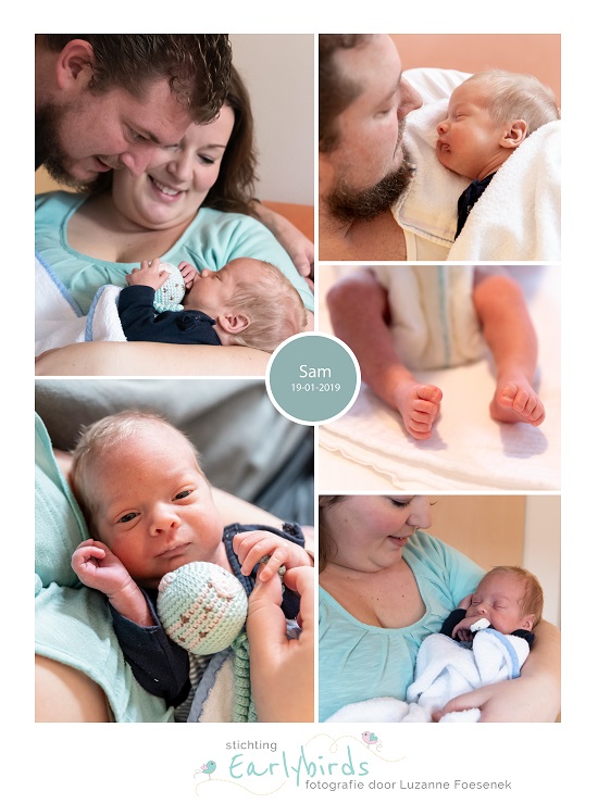 Sam prematuur geboren met 32 weken, Amphia Breda, vroeggeboorte, knuffelen