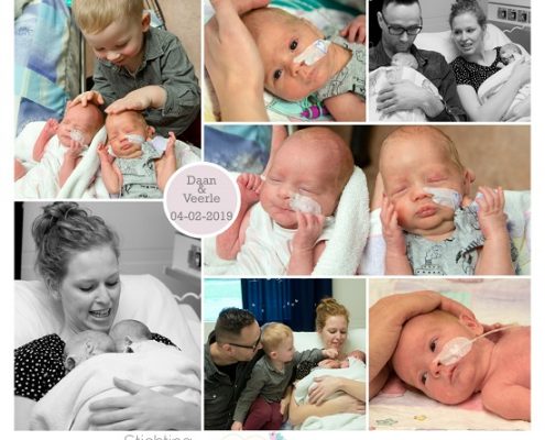 Veerle & Daan prematuur geboren met 30 weken, tweeling, Nij Smellinghe, sonde, buidelen
