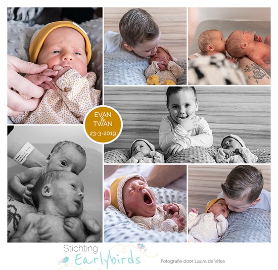 Evan & Twan prematuur geboren met 34 weken, badderen, tweeling, earlybirdjes