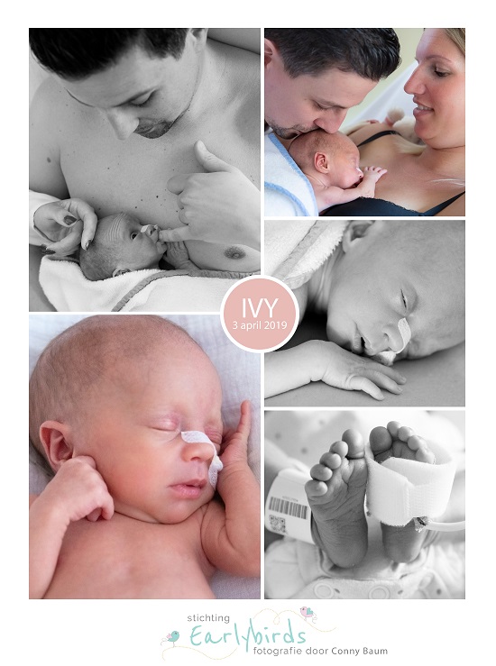 Ivy prematuur geboren met 33 weken, Amphia Breda, zwangerschapsvergiftiging, keizersnede, couveuse, buidelen, sonde