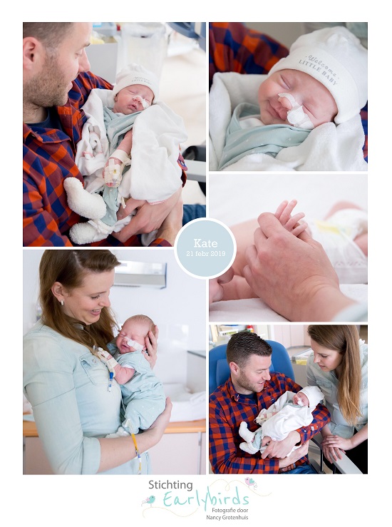 Kate prematuur geboren met 34 weken, zwnagerschapscholestase, antibiotica, sonde, WKZ