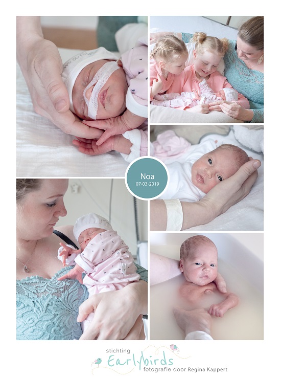 Noa prematuur geboren met 32 weken, Tjongerschans, knuffelen, borstvoeding, badderen