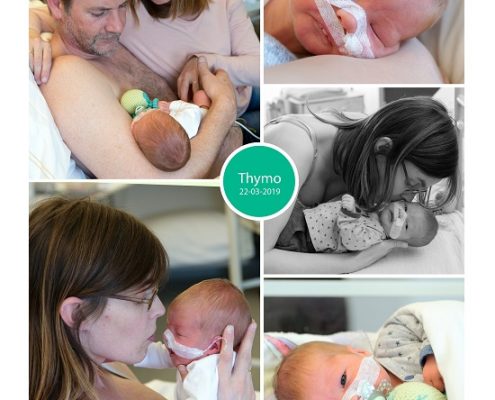 Thymo prematuur geboren met 32+ weken, Tjongerschans, borstvoeding, buidelen, sonde