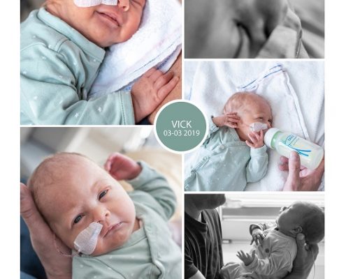 Vick prematuur geboren met 30 weken, dromenland, knuffelen, sonde, flesvoeding