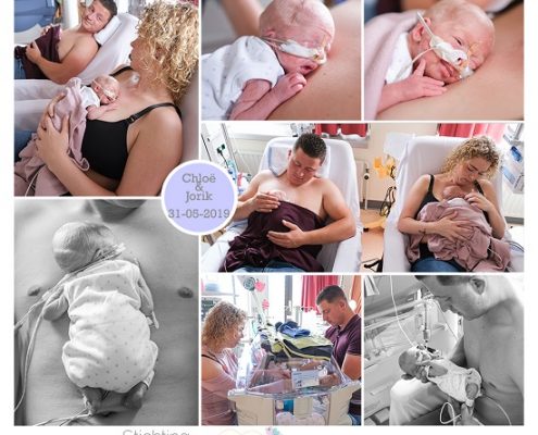 Jorick & Cloë prematuur geboren met 29 weken, tweeling, couveuse, buidelen, sonde