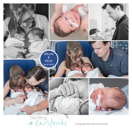 Arlan & Felix prematuur geboren met 32 weken en 6 dagen, tweeling, weeenremmers, longrijping, JKZ, borstvoeding, sonde