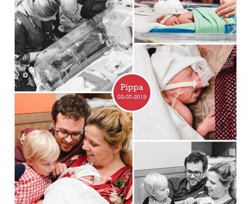 Pippa prematuur geboren met 31 weken, CPAP, sonde, couveuse, vroeggeboorte