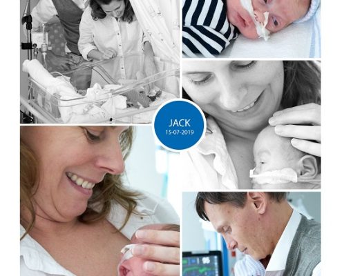 Jack prematuur geboren met 29 weken en 6 dagen, placenta praevia, keizersnede, NICU, sonde