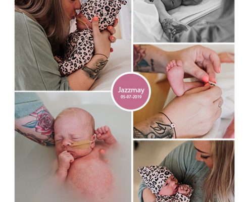 Jazzmay prematuur geboren met 34 weken, Vlietland ziekenhuis, sonde, kroelen