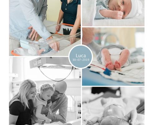 Luca prematuur geboren met 32 weken, Westeinde Den Haag, knuffelen, sonde