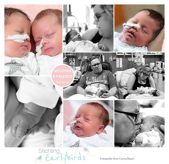 Meghan & Valerey prematuur geboren met 33 weken en 3 dagen, tweeling, Bravis Moeder en Kind, couveuse, zwangerschapsvergiftiging, keizersnede, sonde
