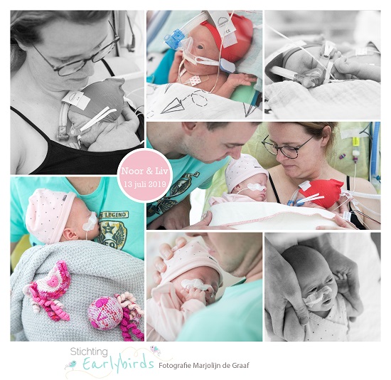 Noor & Liv prematuur geboren met 31 weken en 6 dagen, WKZ, tweeling, spoedkeizersnede