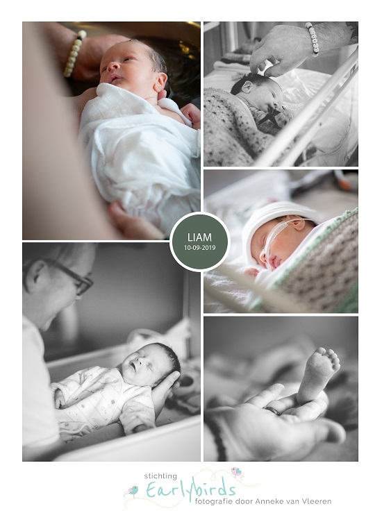 Liam prematuur geboren met 34 weken, Tjongerschans, borstvoeding, spoedkeizersnede, sonde