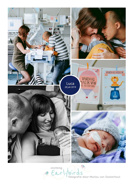 Luca prematuur geboren met 25 weken en 4 dagen, Sophia Kinder Ziekehuis, knuffelen, sonde