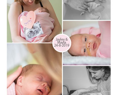 Mayla & Jayley prematuur geboren met 29 weken, tweeling, buidelen, borstvoeding, engeltje, UMCG, gebroken vliezen, weeenremmers, longrijping, Martini