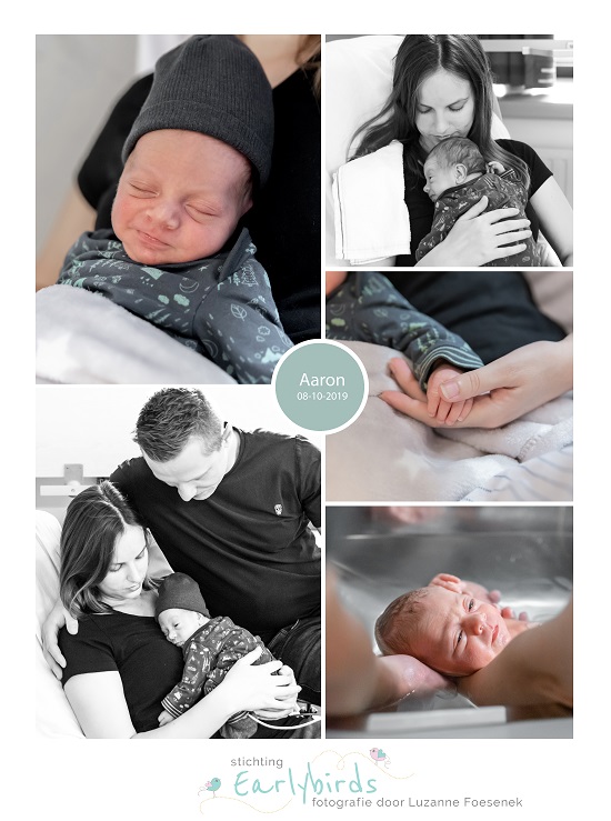 Aaron prematuur geboren met 34 weken en 2 dagen, Amphia Breda, gebroken vliezen, buidelen, neonatologie