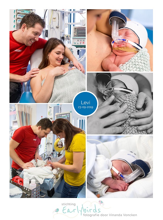 Levi prematuur geboren met 27 weken, AZM, buidelen, vroeggeboorte, CPAP
