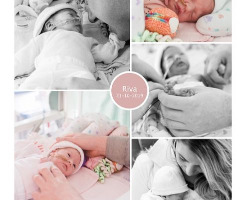 Riva prematuur geboren met 31 weken, Maasstad ziekenhuis, couveuse, buidelen, sonde