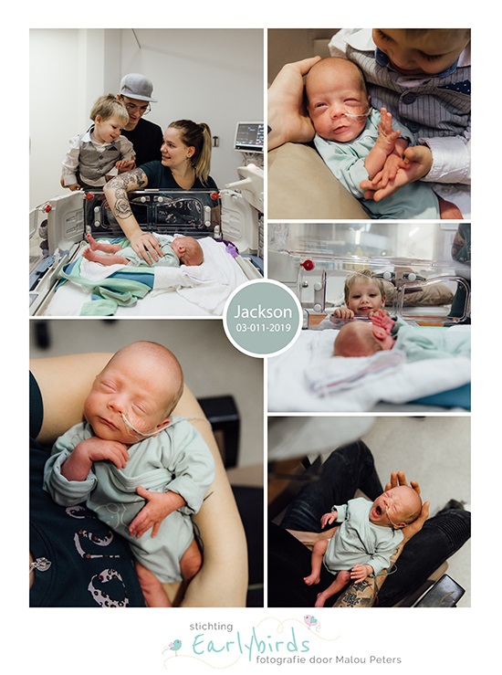 Jackson prematuur geboren met 29 weken en 6 dagen, weeenremmers, longrijping, gebroken vliezen, CPAP, CWZ, couveuse, sonde