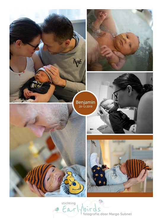 Benjamin prematuur geboren met 36 weken, gebroken vliezen, antibiotica, sonde, neonatologie, Elkerliek