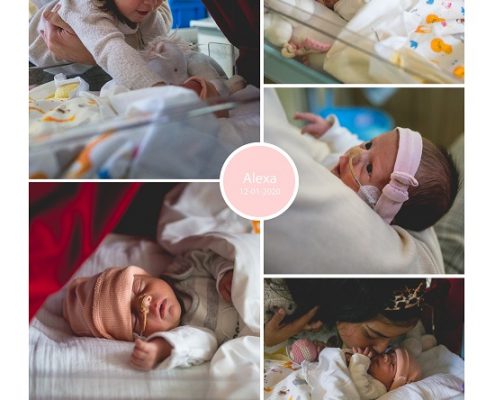 Alexa prematuur geboren met 32 weken, sonde, St. Jansdal, buidelen, couveuse