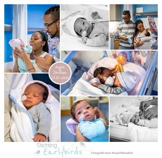 Azalia & Zendaya prematuur geboren met 34 weken, tweeling, gebroken vliezen, MST, borstvoeding, sonde, knuffelen