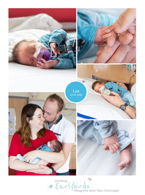 Lux prematuur geboren met 33 weken, HELLP, badderen, sonde