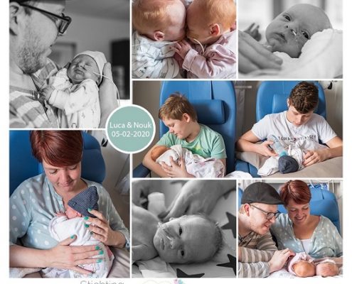 Nouk & Luca prematuur geboren met 34 weken, maasstad ziekenhuis, tweeling, sonde, knuffelen