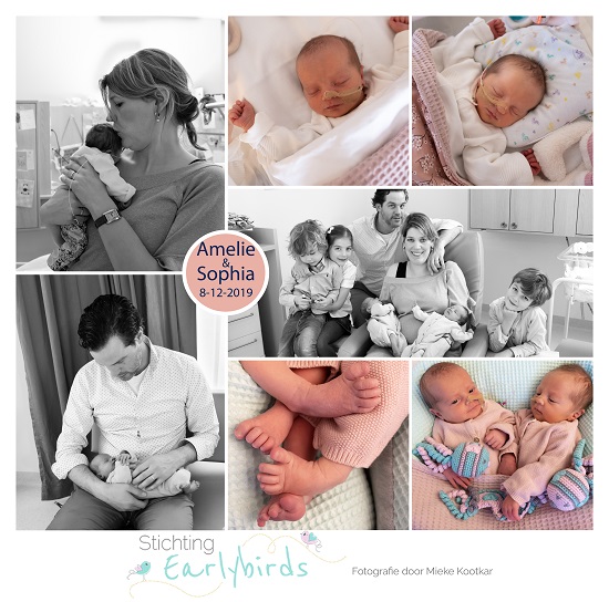 Amélie & Sophia prematuur geboren met .. weken, tweeling, borstvoeding, sonde, Elkerliek