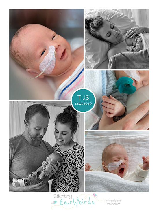 Tijs prematuur geboren met 32 weken, WKZ, Antonius, vroeggeboorte, sonde, buidelen