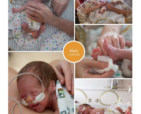 Mats prematuur geboren met 29 weken en 3 dagen, CPAP, high flow, St. Anna, MMC Veldhoven, couveuse