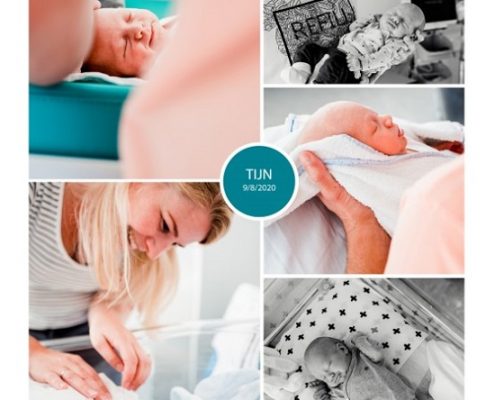 Tijn prematuur geboren met 32 weken, vroeggeboorte, knuffelen