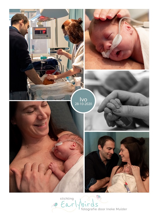 Ivo prematuur geboren met 28 weken en 1 dag, buidelen, sonde, vroeggeboorte