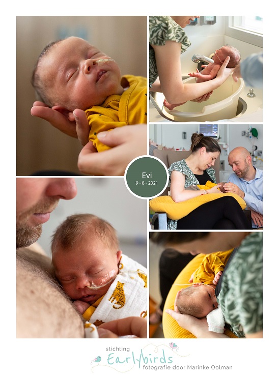 Evi prematuur geboren met 33 weken, couveuse, badderen, borstvoeding, sonde, buidelen, CWZ