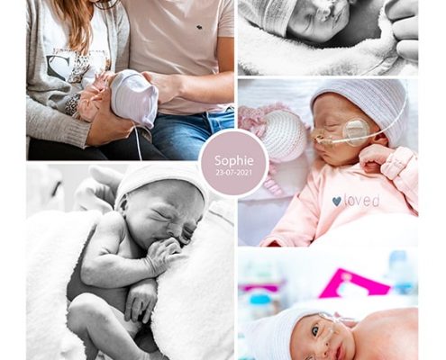 Sophie prematuur geboren met 35 weken