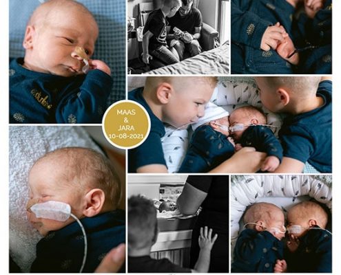 Maas en Jara prematuur geboren met 34 weken