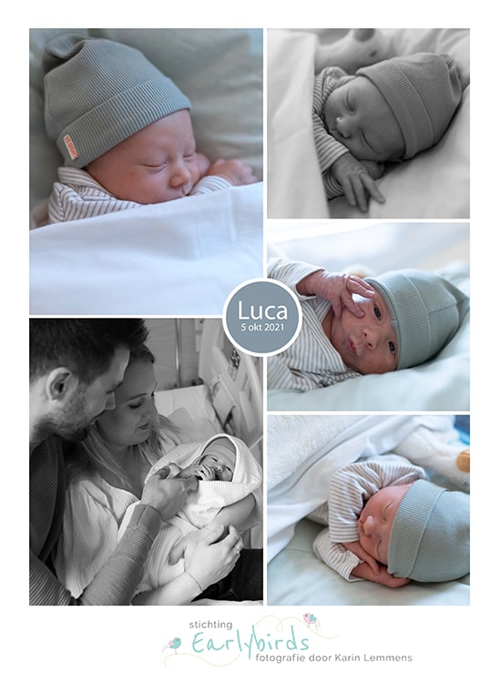 Luca prematuur geboren
